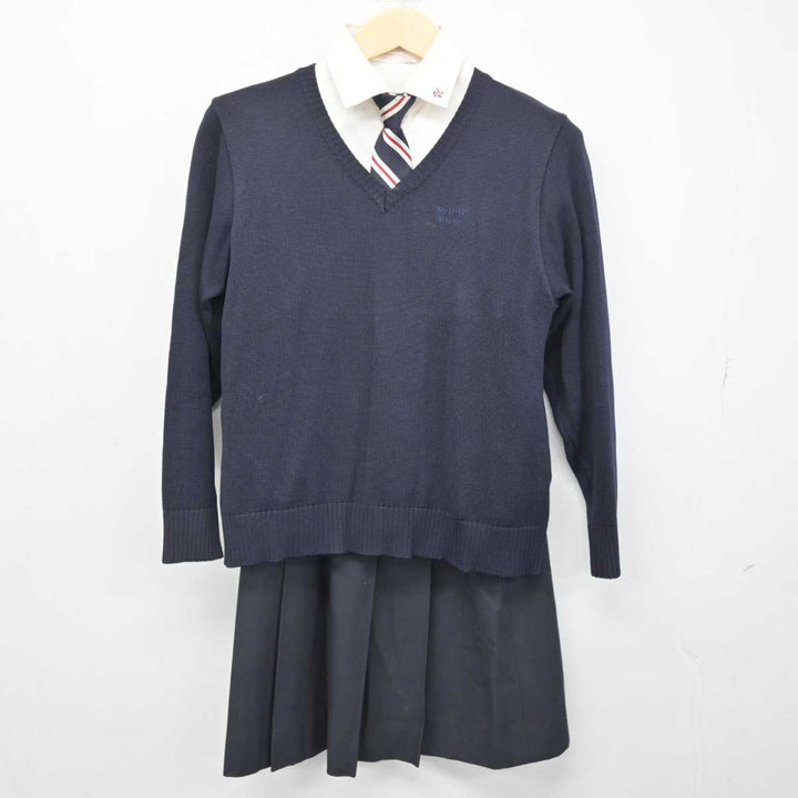 【中古】宮城県 聖ウルスラ学院英智高等学校 女子制服 6点 (ブレザー・シャツ・ニット・スカート) sf049478 | 中古制服通販パレイド