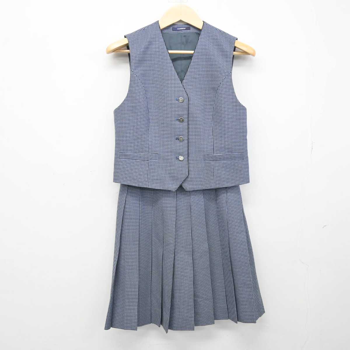 【中古】愛知県 東邦高等学校 女子制服 4点 (ブレザー・ベスト・スカート) sf049484