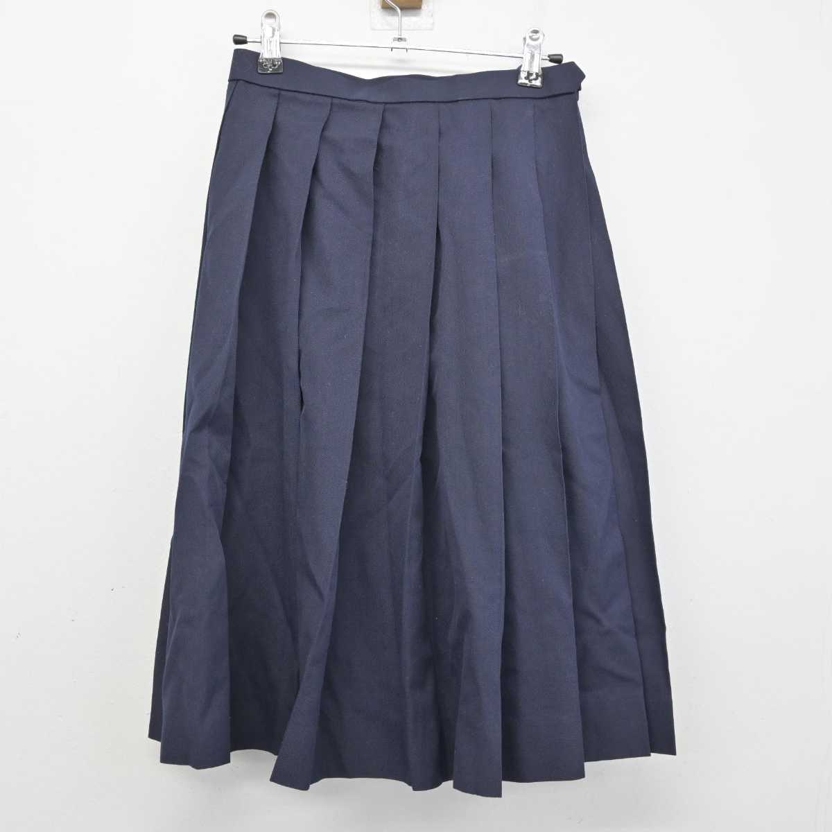 【中古】愛知県 名古屋商業高等学校 女子制服 3点 (シャツ・ニット・スカート) sf049488