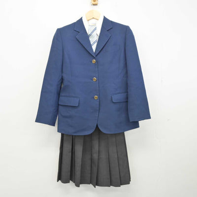 【中古】千葉県 稲毛高等学校 女子制服 4点 (ブレザー・シャツ・スカート) sf049492