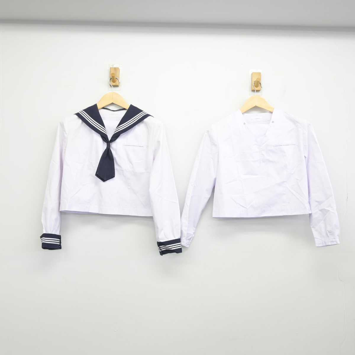 【中古】千葉県 和洋国府台女子高等学校 女子制服 3点 (セーラー服) sf049496