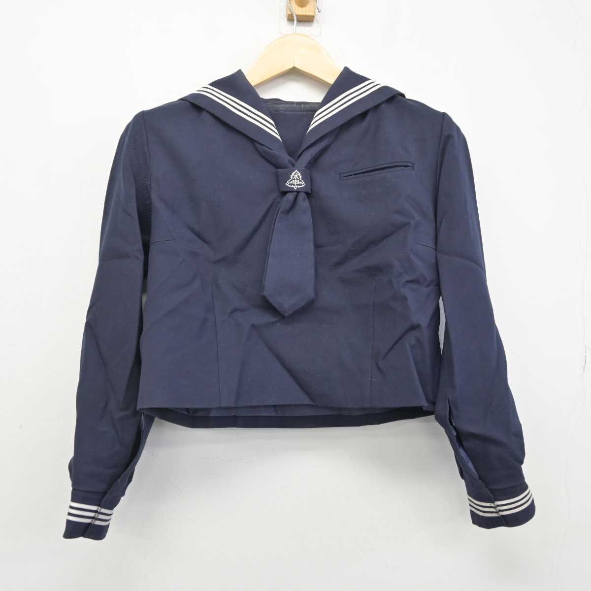 【中古】東京都 水元中学校 女子制服 3点 (セーラー服・ジャンパースカート) sf049498