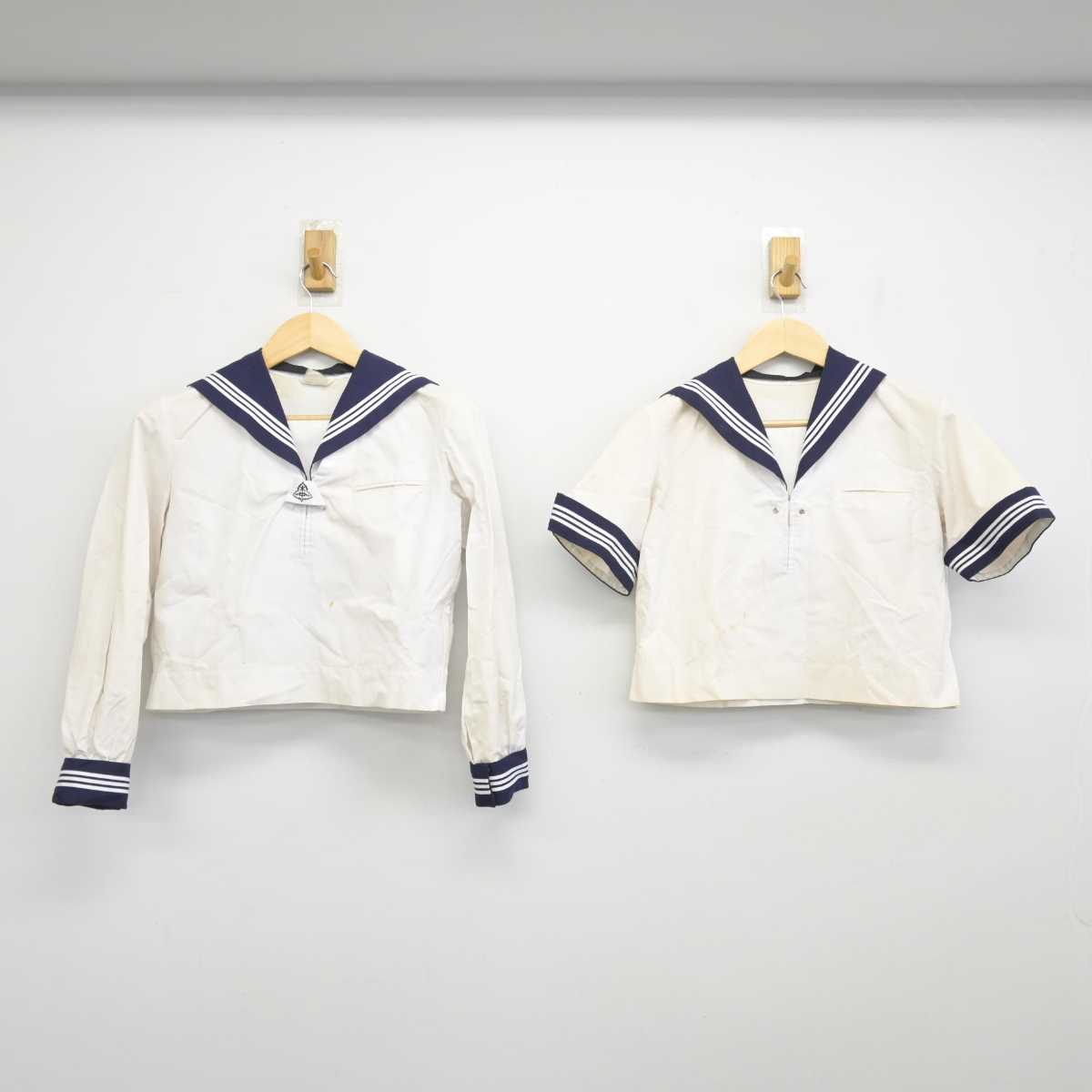 【中古】東京都 水元中学校 女子制服 2点 (セーラー服) sf049500