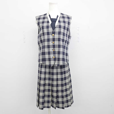 【中古】宮城県 聖和学園高等学校 女子制服 4点 (ブレザー・ベスト・スカート) sf049506