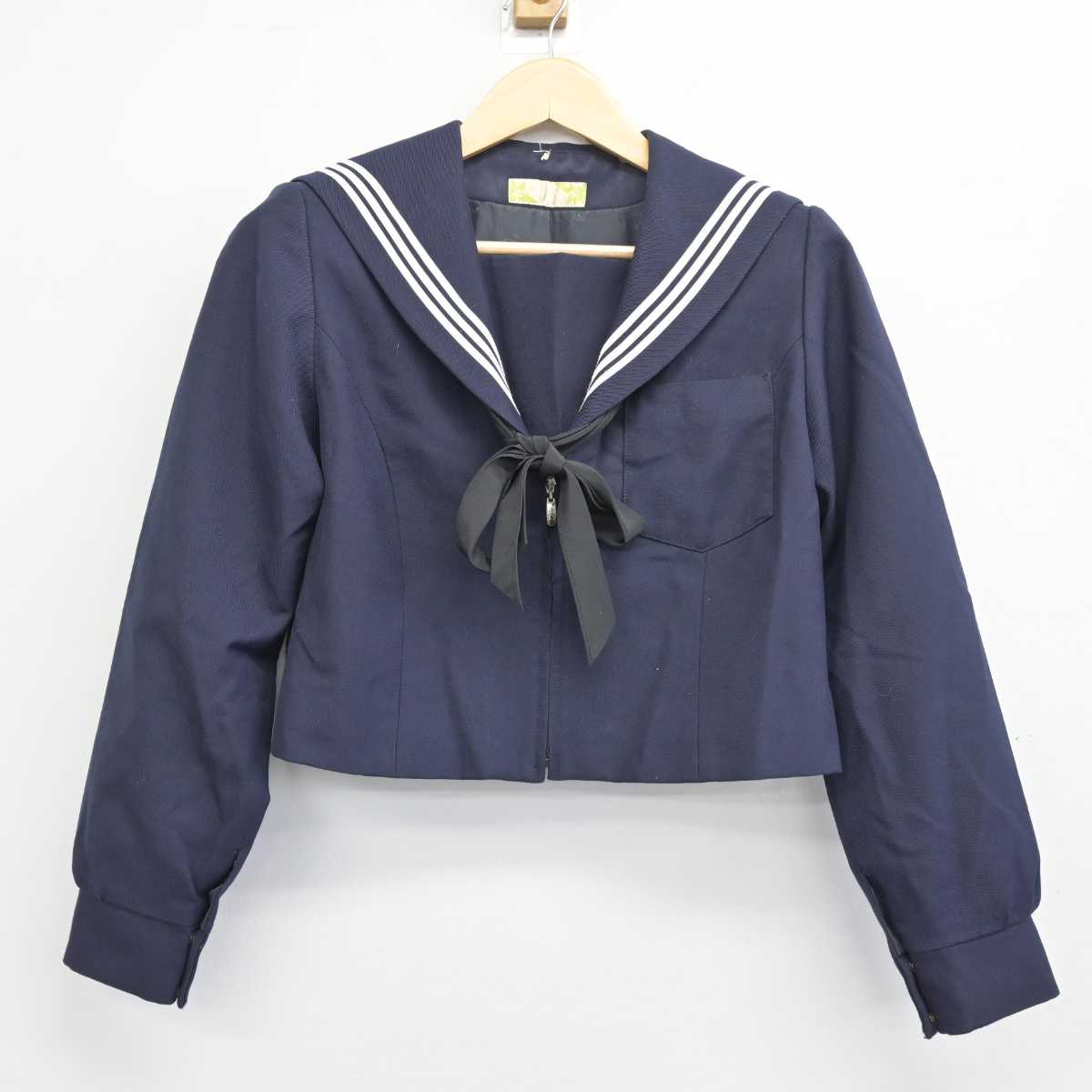 【中古】愛知県 猪高中学校 女子制服 3点 (セーラー服・スカート) sf049509