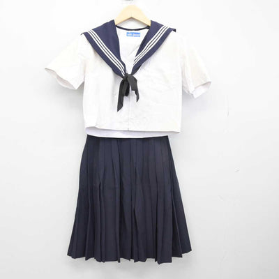 【中古】愛知県 猪高中学校 女子制服 4点 (セーラー服・スカート) sf049510