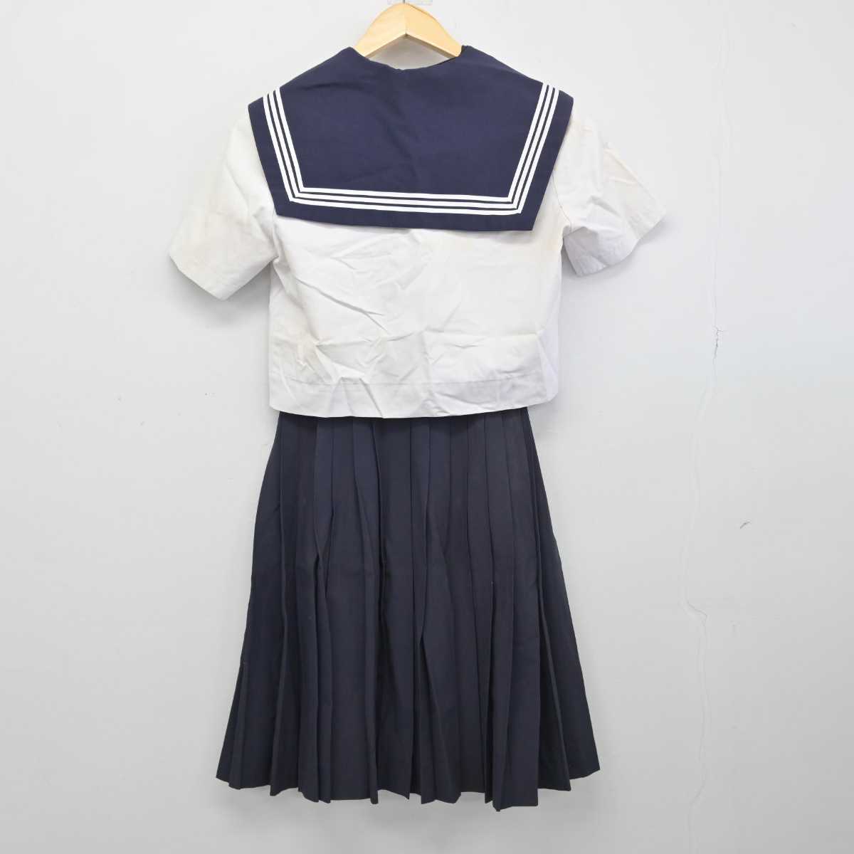 【中古】愛知県 猪高中学校 女子制服 4点 (セーラー服・スカート) sf049510