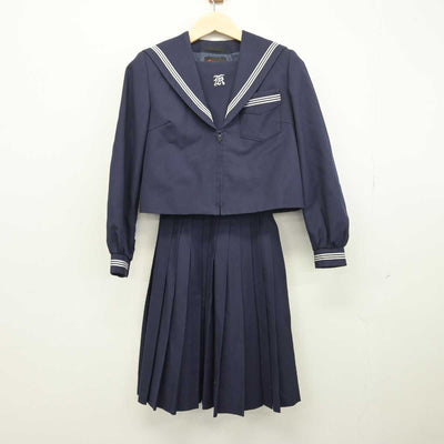 【中古】奈良県 河合第二中学校 女子制服 2点 (セーラー服・スカート) sf049519