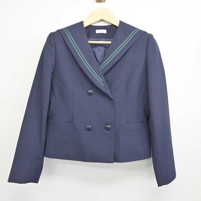 【中古】福島県 西袋中学校 女子制服 2点 (セーラー服・スカート) sf049525