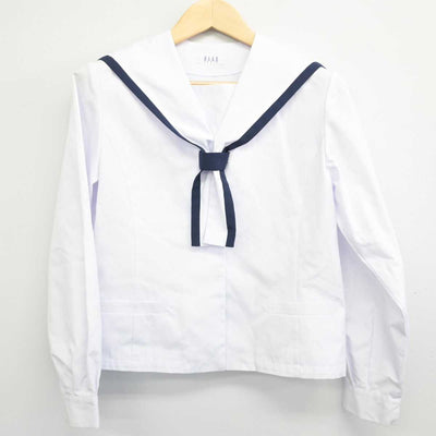 【中古】福島県 西袋中学校 女子制服 3点 (セーラー服・セーラー服・スカート) sf049526