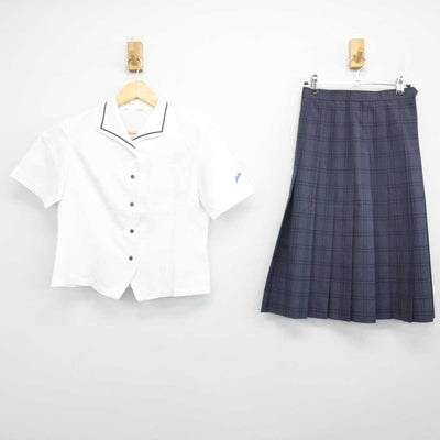 【中古】福岡県 青豊高等学校 女子制服 2点 (シャツ・スカート) sf049528