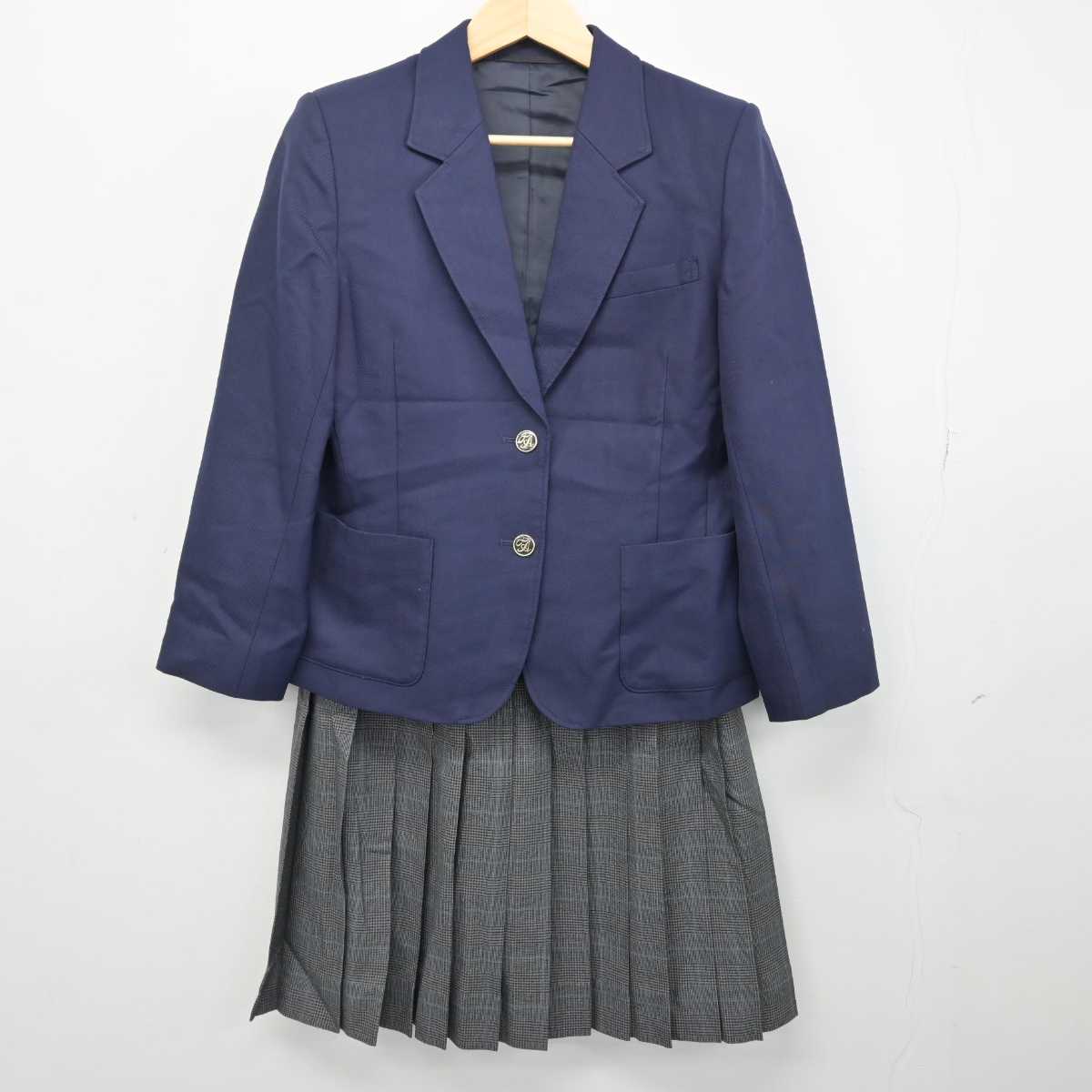 【中古】静岡県 田方農業高等学校 女子制服 3点 (ブレザー・ベスト・スカート) sf049541