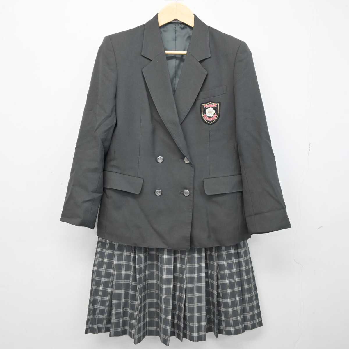 【中古】埼玉県 加須平成中学校 女子制服 3点 (ブレザー・ベスト・スカート) sf049543