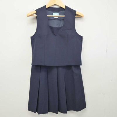 【中古】神奈川県 御成中学校 女子制服 2点 (ベスト・スカート) sf049546