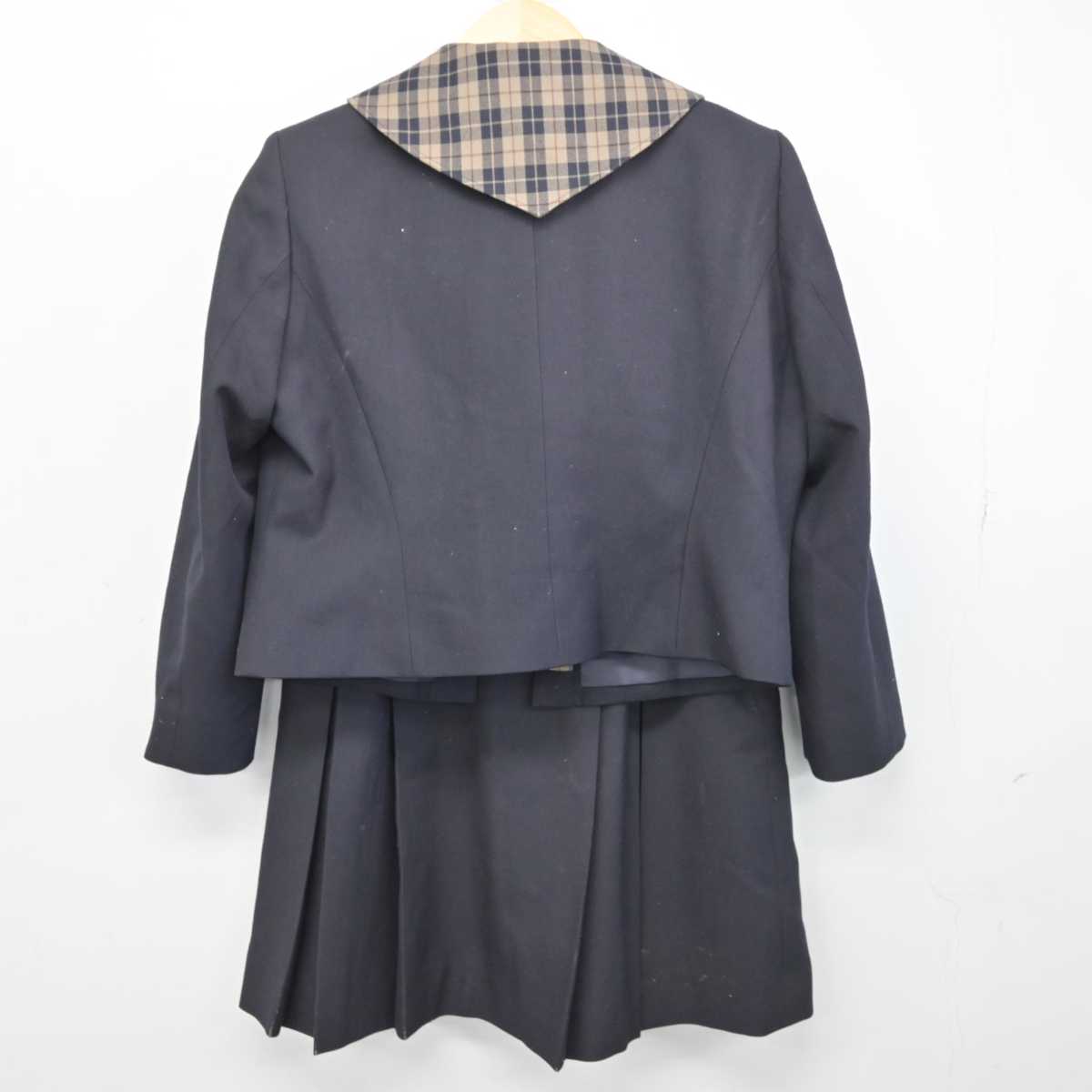 【中古】岡山県 明誠学院高等学校 女子制服 3点 (ブレザー・シャツ・スカート) sf049560