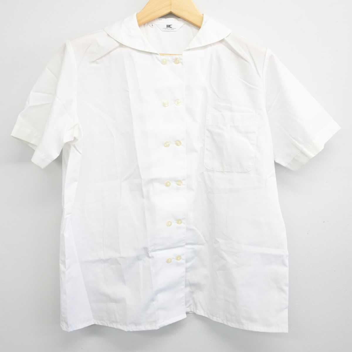 【中古】岡山県 明誠学院高等学校 女子制服 3点 (シャツ・スカート) sf049561