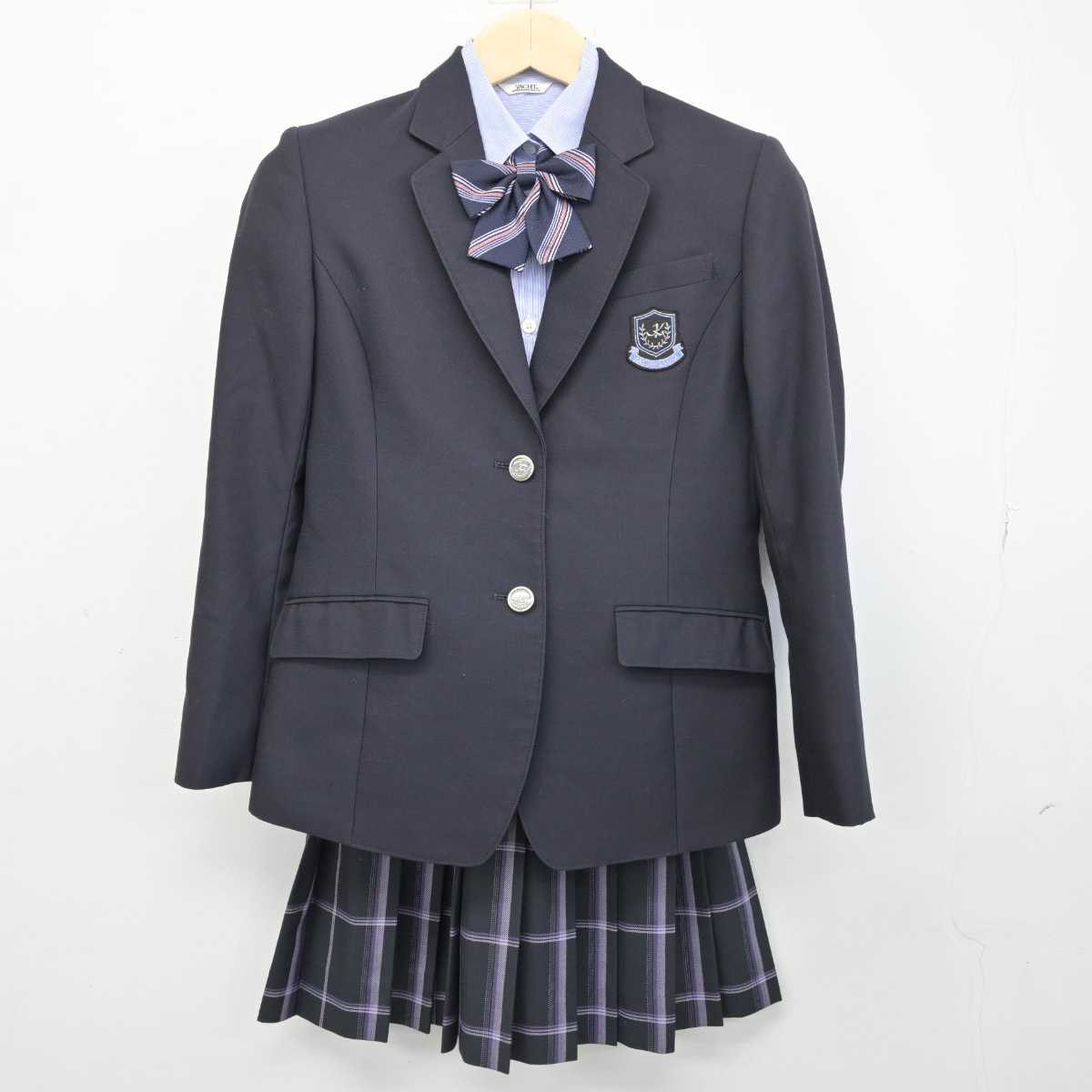 【中古】茨城県 霞ヶ浦高等学校 女子制服 4点 (ブレザー・シャツ・スカート) sf049567