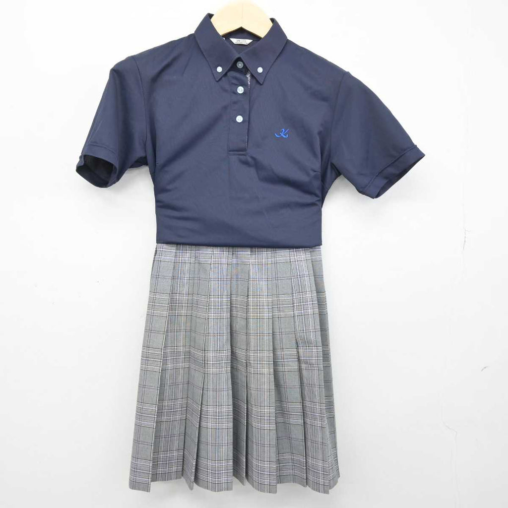 【中古】茨城県 霞ヶ浦高等学校 女子制服 2点 (シャツ・スカート 