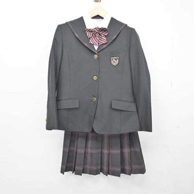 【中古】福岡県 九州産業大学付属九州産業高等学校 女子制服 5点 (ブレザー・シャツ・スカート) sf049583