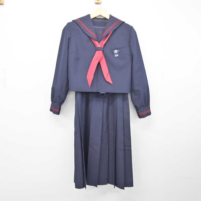 【中古】東京都 両国中学校 女子制服 3点 (セーラー服・ジャンパースカート) sf049590