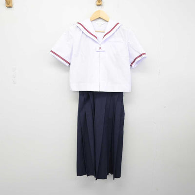 【中古】東京都 両国中学校 女子制服 2点 (セーラー服・スカート) sf049591