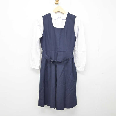 【中古】神奈川県 梅田中学校 女子制服 3点 (ブレザー・シャツ・ジャンパースカート) sf049604