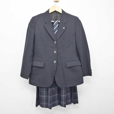 【中古】千葉県 柏高等学校 女子制服 4点 (ブレザー・スカート) sf049642