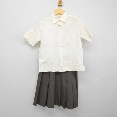 【中古】広島県 安芸府中高等学校 女子制服 3点 (シャツ・シャツ・スカート) sf049645