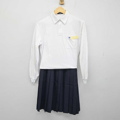 【中古】岐阜県 羽島中学校 女子制服 3点 (シャツ・スカート) sf049647