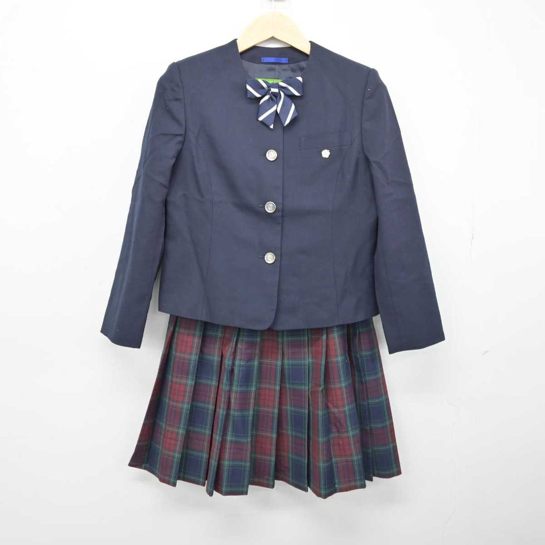 【中古】福岡県 筑陽学園高等学校 女子制服 5点 (ブレザー・ニット・スカート) sf049649 | 中古制服通販パレイド