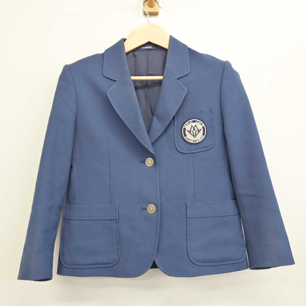 【中古】福岡県 門司中学校 女子制服 3点 (ブレザー・スカート・スカート) sf049672