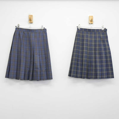 【中古】福岡県 門司中学校 女子制服 3点 (ブレザー・スカート・スカート) sf049672