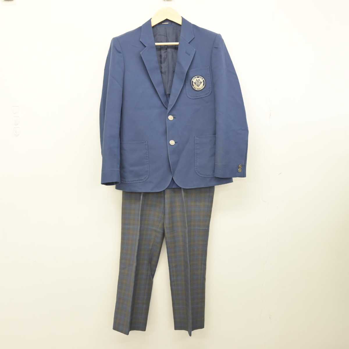 【中古】福岡県 門司中学校 男子制服 3点 (ブレザー・ズボン・ズボン) sf049673