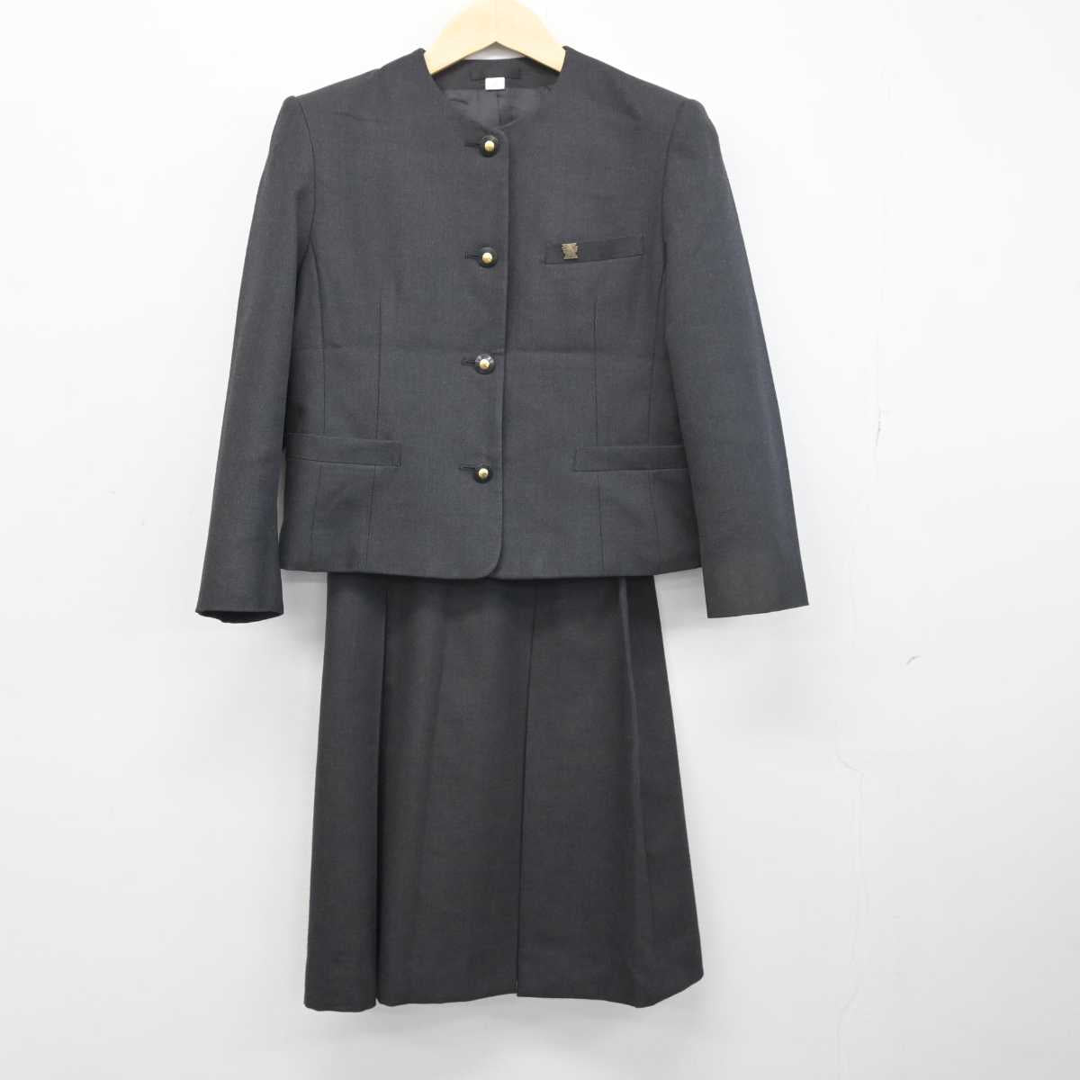 【中古】福岡県 門司大翔館高等学校 女子制服 4点 (ブレザー・スカート・スカート) sf049674