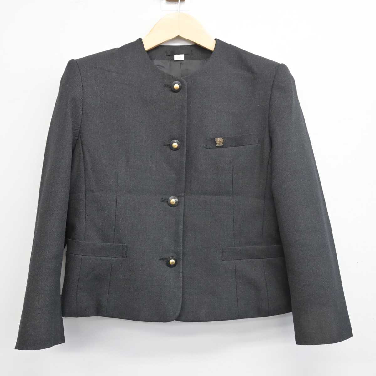 【中古】福岡県 門司大翔館高等学校 女子制服 4点 (ブレザー・スカート・スカート) sf049674