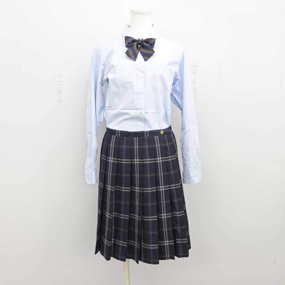 【中古】東京都 品川翔英高等学校 女子制服 5点 (ブレザー・シャツ・スカート) sf049676