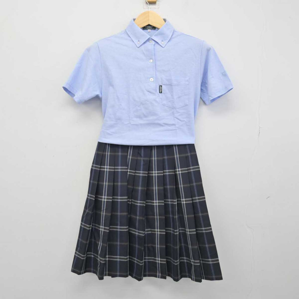 【中古】東京都 品川翔英高等学校 女子制服 2点 (シャツ・スカート 