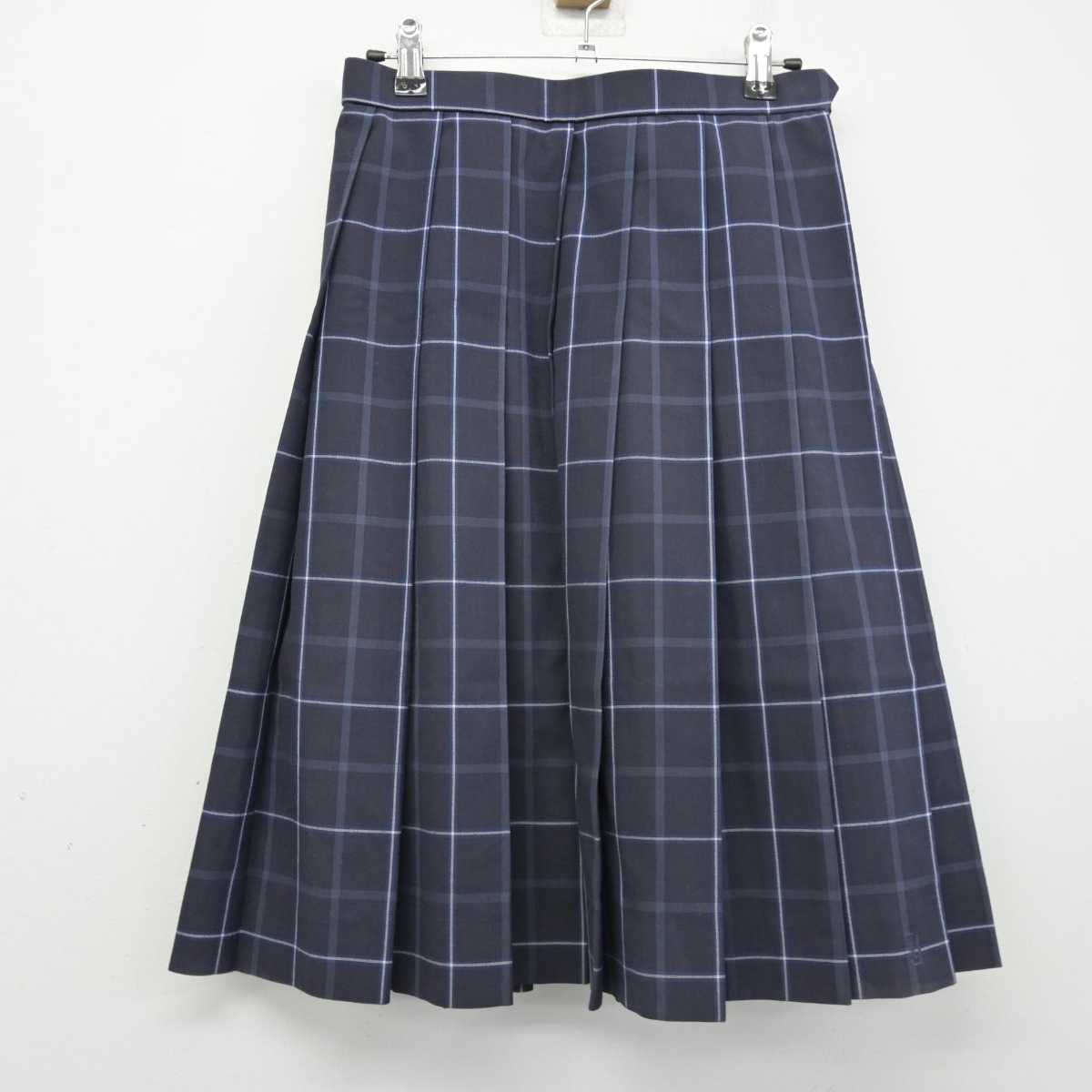 【中古】神奈川県 横須賀高等学校 女子制服 4点 (ニットベスト・シャツ・スカート・スカート) sf049690