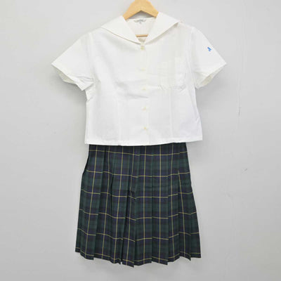 【中古】秋田県 秋田商業高等学校 女子制服 2点 (セーラー服・スカート) sf049696