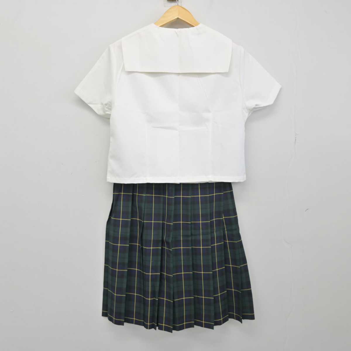 【中古】秋田県 秋田商業高等学校 女子制服 2点 (セーラー服・スカート) sf049696