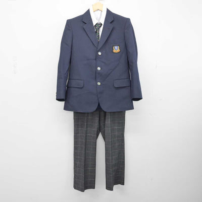 【中古】栃木県 真岡西中学校 女子制服 4点 (ブレザー・シャツ・ズボン) sf049700