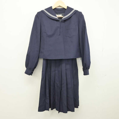 【中古】北海道 向陵中学校 女子制服 2点 (セーラー服・ジャンパースカート) sf049705