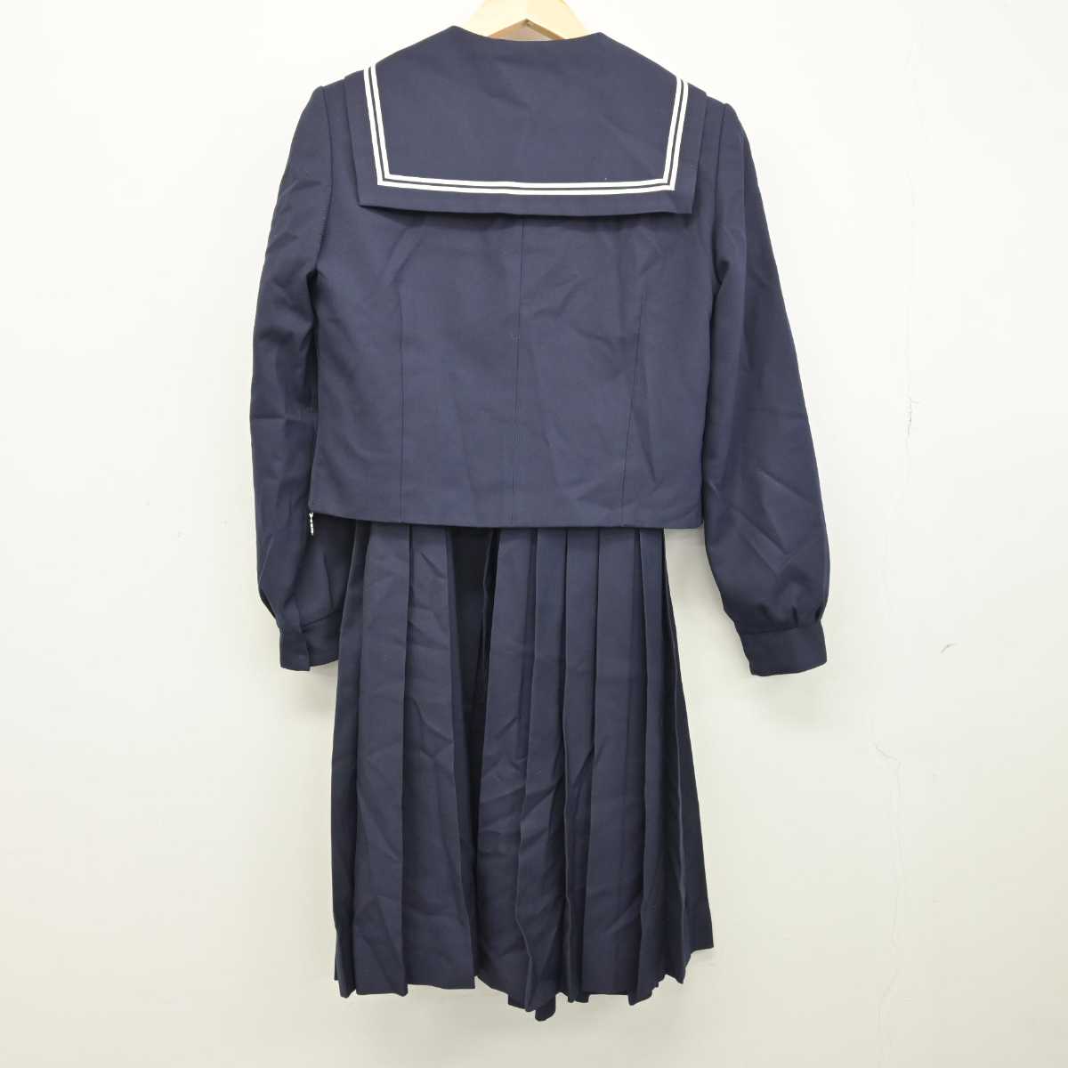 【中古】北海道 向陵中学校 女子制服 2点 (セーラー服・ジャンパースカート) sf049705