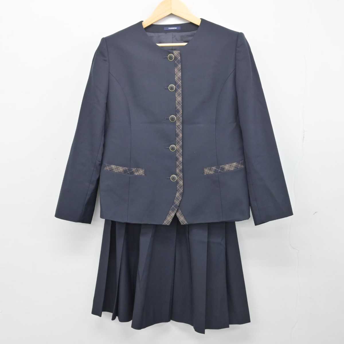 【中古】青森県 青森中央高等学校 女子制服 3点 (ブレザー・スカート) sf049717