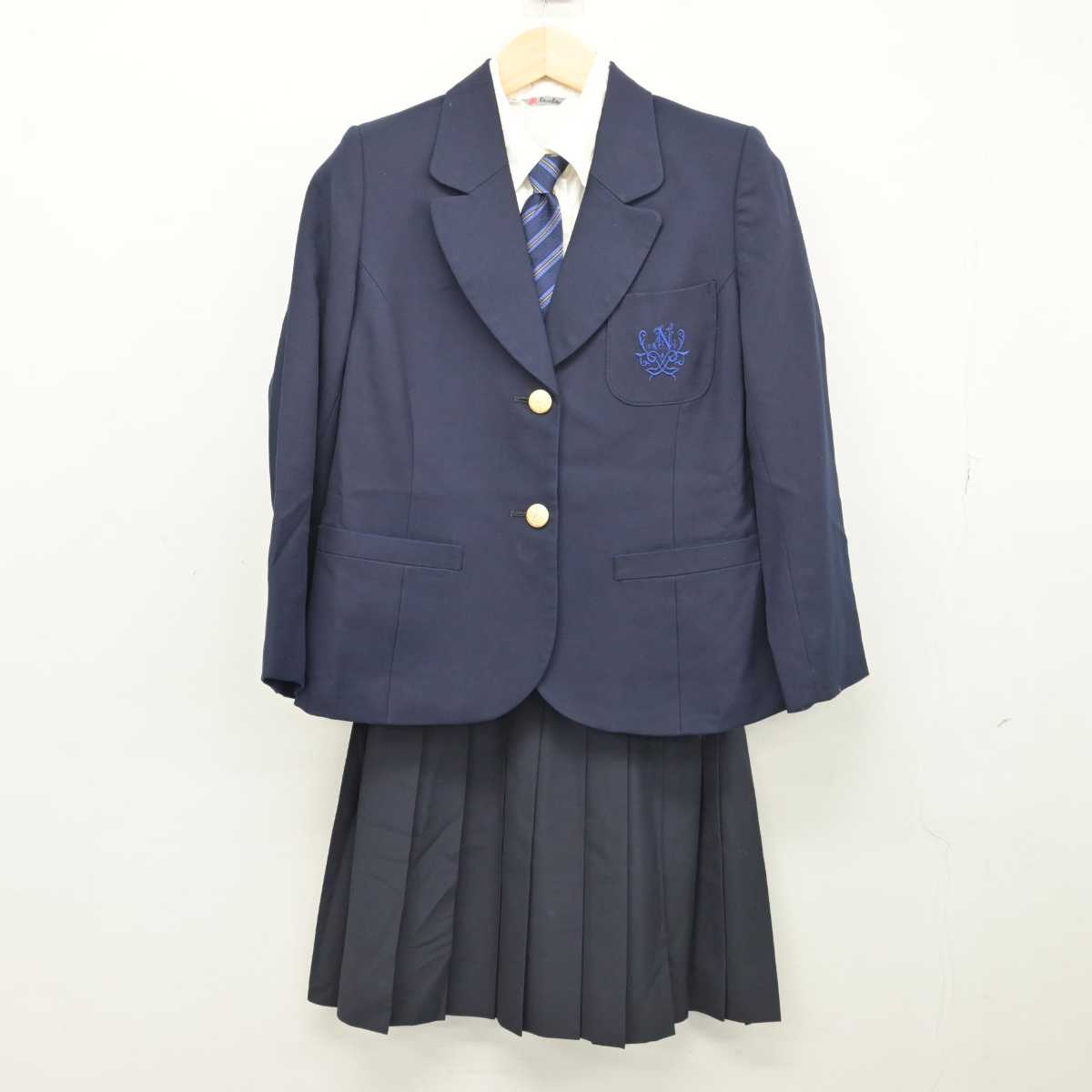 【中古】神奈川県 日本大学高等学校・中学校 女子制服 4点 (ブレザー・シャツ・スカート) sf049722