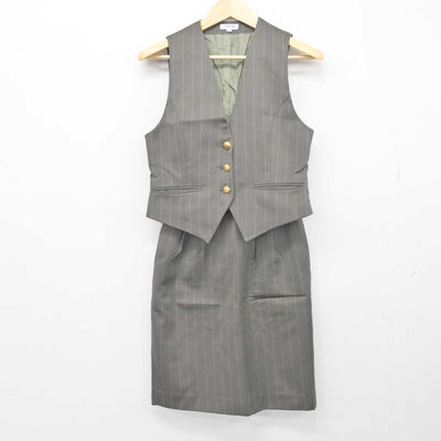 【中古】 事務服 女子制服 2点 (ベスト・スカート) sf049742