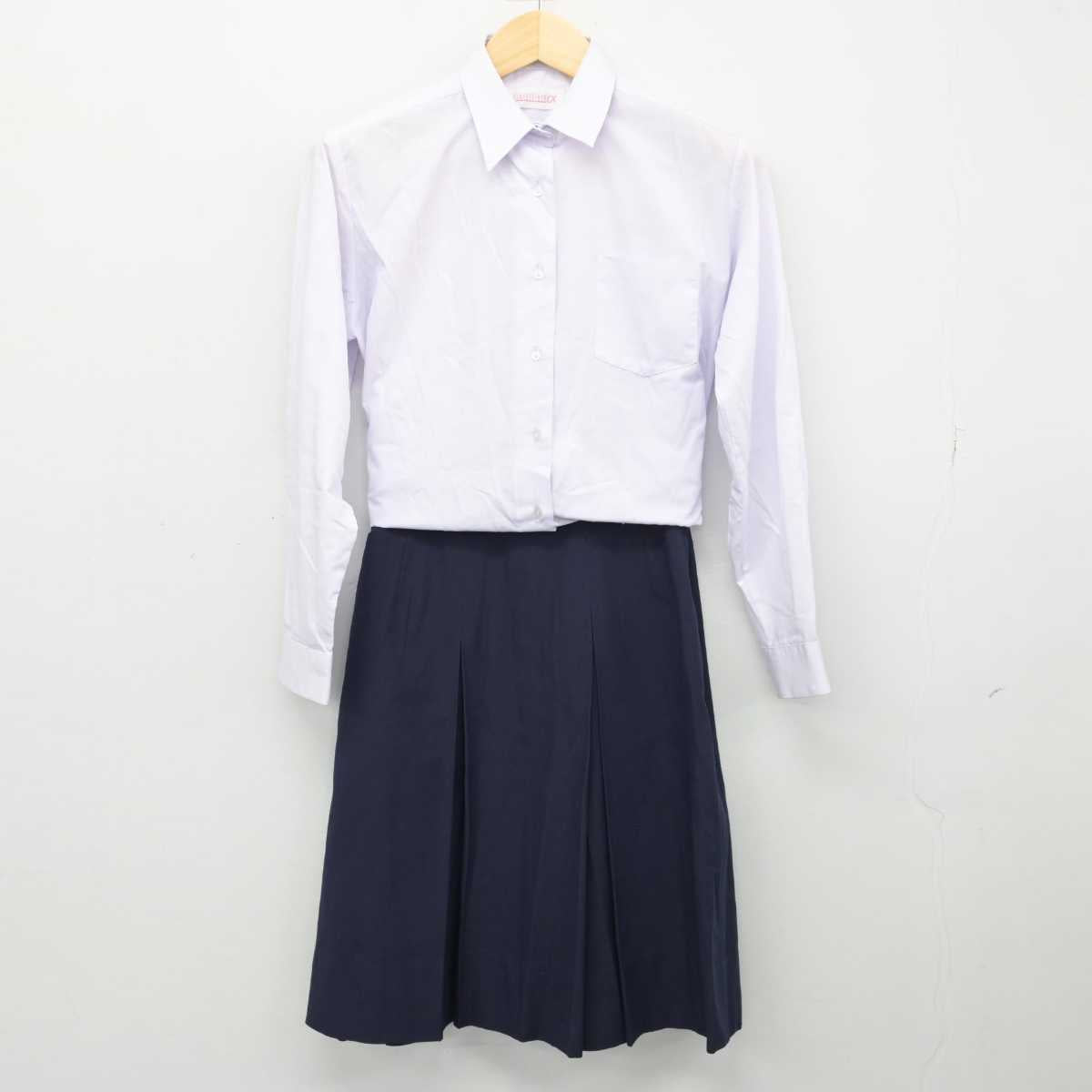 【中古】大阪府 寝屋川市立第七中学校 女子制服 2点 (シャツ・スカート) sf049748