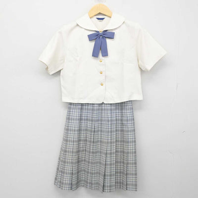 【中古】山梨県 山梨学院高等学校 女子制服 3点 (シャツ・スカート) sf049756