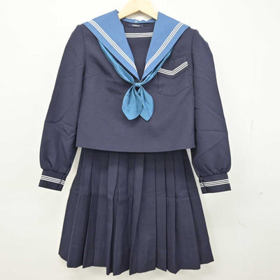 【中古】大阪府 清水谷高等学校 女子制服 4点 (セーラー服・スカート) sf049763