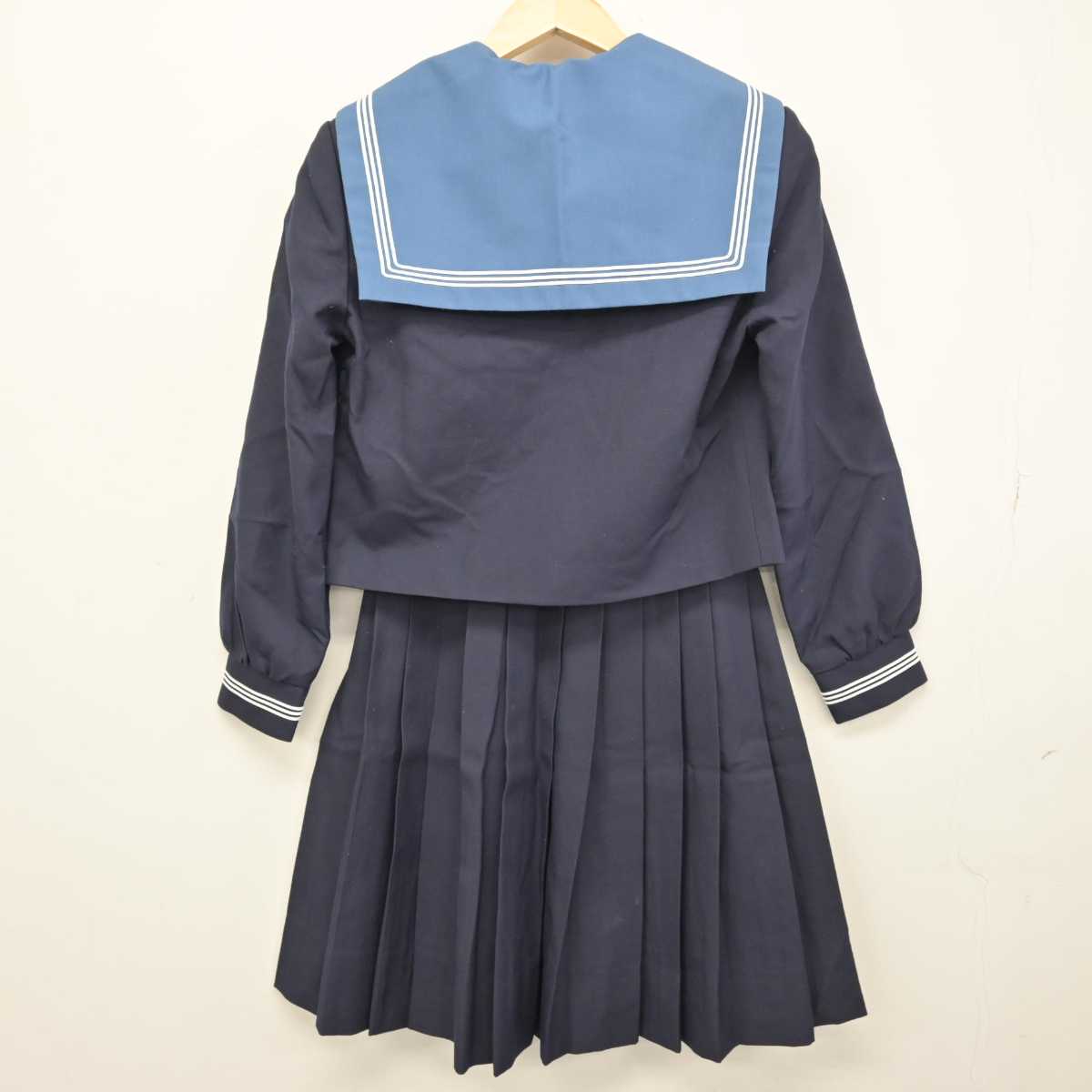 【中古】大阪府 清水谷高等学校 女子制服 4点 (セーラー服・スカート) sf049763